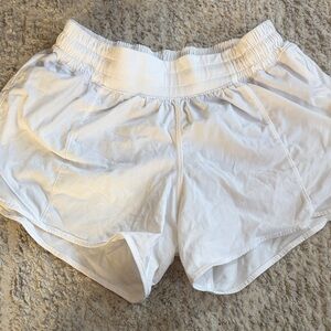 lululemon athletica White Athletic Shorts 4” size 4